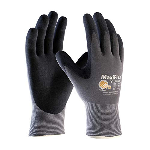 PIP 112-34-874/L MAXIFLEX ULTIMATE 15G GRY NYLON SHELL BLK MICRO