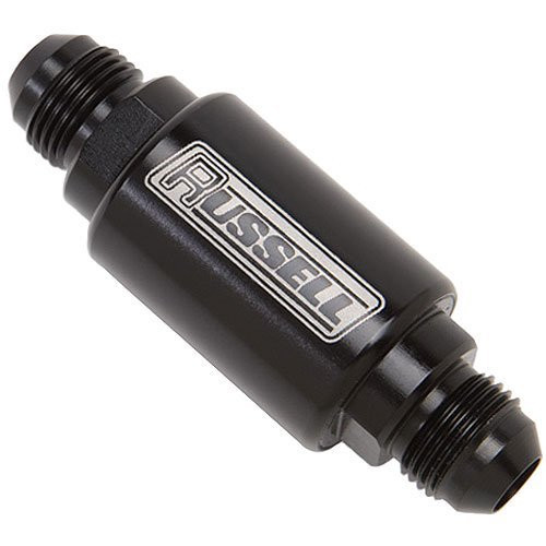 Russell rus650103 Russell Performance Black Anodized (3-1/4in Length 1-1/4in dia. -8 male inlet/outlet)