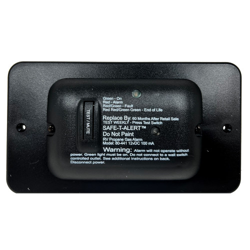 80 SERIES RV LOW PROFILE LP ALARM  BLACK UNIVERSAL MOUNT