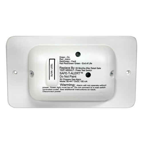 80 SERIES RV LOW PROFILE LP ALARM  WHITE UNIVERSAL MOUNT