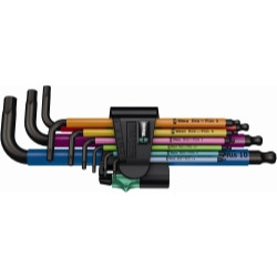WERA TOOLS LLC WER05022210001 L-KEY SET, 950 SPKL/9 SM HF Multicolour Metric