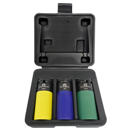 SOCKETS PRO AUTO/LT/TRAILER DEEP THIN WALL IMPACT SOCKETS 1/2IN DRIVE (3 PC SET