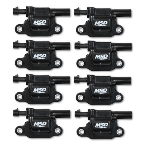 MSD Ignition MSD826683 COILS BLK SQUARE 14 C GM V8 8PK