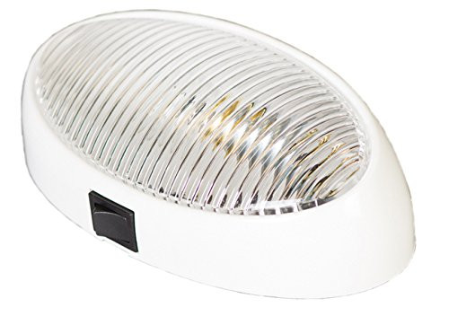 ARCON 51252 PORCH LIGHT OVAL W/SW CLR