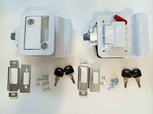 FASTEC206-4361009 TRAVEL TRAILER LOCK WHITE