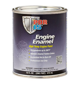 Absolute Coatings (POR15) POR-42038 ENG. ENAMEL - PINT / BLACK