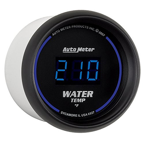 AUTO METER 6937 DIGI BK 2-1/16 WATER TE
