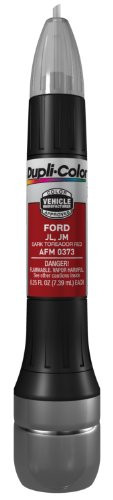 SHERWIN WILLIAMS DUPAFM0373 Dupli-Color Dark Toreador Red Ford Exact-Match Scratch Fix All-in-1 Touch-Up Paint - 0.5 oz (0.25 oz. paint color and 0.25 oz. of clear)