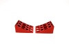 WHEEL CHOCK SET (2 WHEEL CHOCKS) RED
