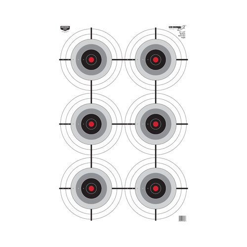 Birchwood Casey 191018 Eze-Scorer Multi-Bull's-Eye Target (Per 5), 23 x 35-Inch