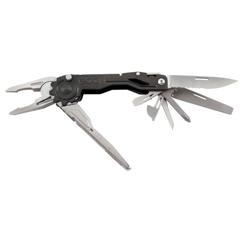 SOG 257356 SwitchPlier 2.0 Multi-Tool - 12 Tools, Automatic Opening Pliers, Stainless Steel, 2.6" Blade