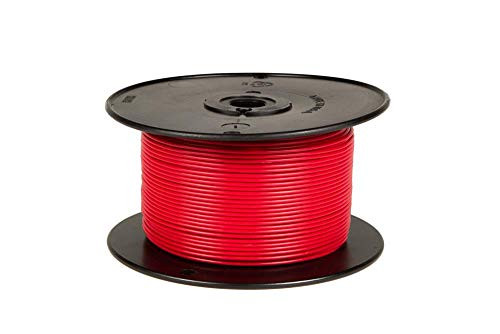 WIRTHCO 81111 Plastic Primary Wire Single Conductor - 18 Gauge, 100', Red