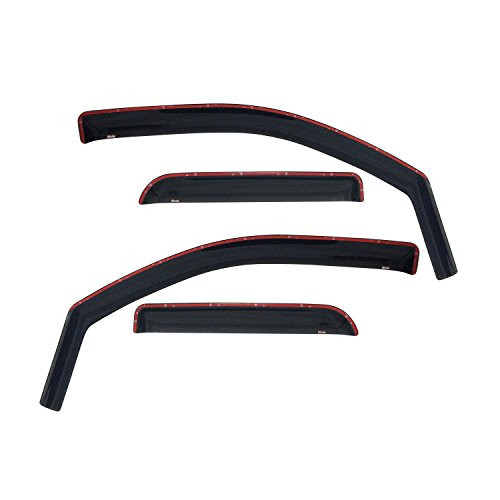 WESTIN 7239403 Wade in-Channel Wind Deflectors, Smoke Tint, (4-Piece Set)