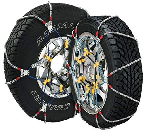 SECURTYCHAIN SZ435 Security Chain Company Super Z6 Cable Tire Chain for Passenger Cars, Pickups, and SUVs - Set of 2