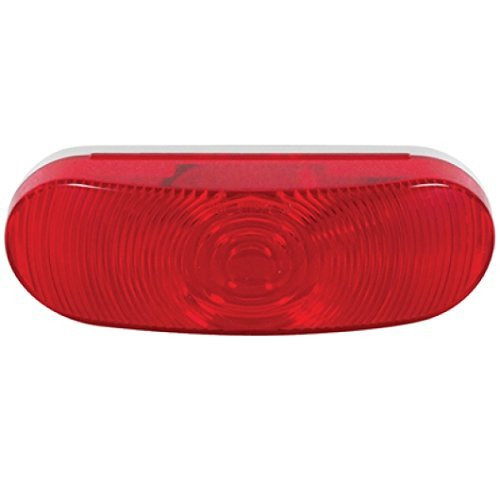 OPTRONICS158-ST70RBP 6 OVAL RED TAILLIGHT SINGLE