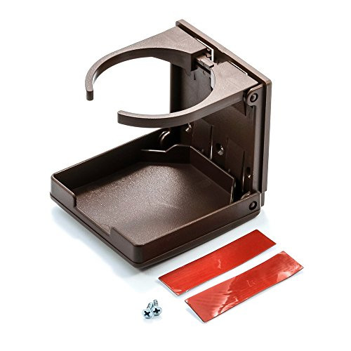 CAMCO RV 44043 ADJUSTABLE DRINK HLDRBROWN