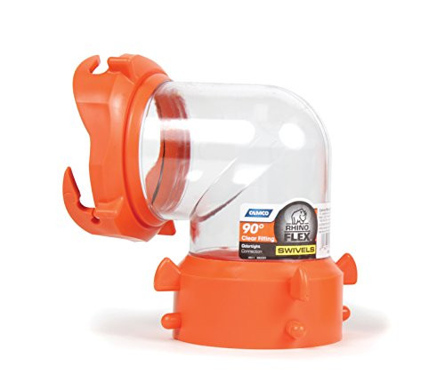 CAMCO RV 39857 RHINOFLEX 90 DGR SWVL FIT CLR