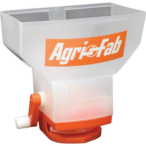 AGRIFAB HAND HELD SEEDER ORANGE/WHITE