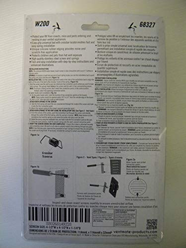 VENTMATE 68327 INSECT SCREEN VNT-W200