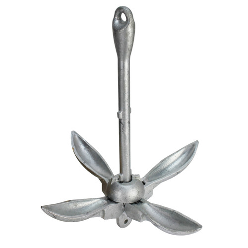 Extreme Max 3006.6659 BoatTector Galvanized Folding/Grapnel Anchor - 5.5 lbs.