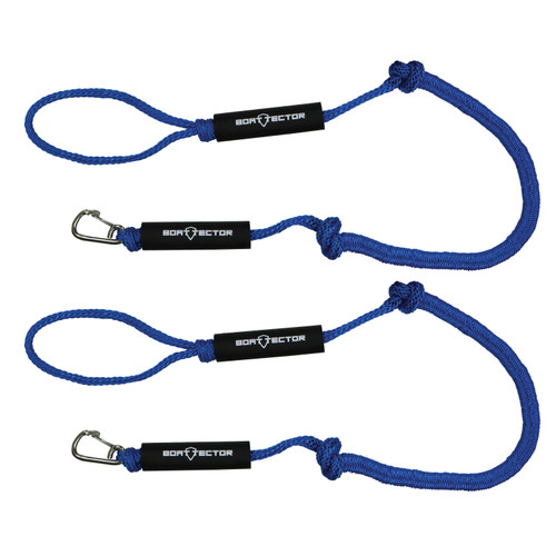 Extreme Max 3006.3102 BoatTector PWC Bungee Dock Line Value 2-Pack - 5, Blue