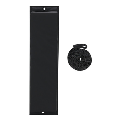 Extreme Max 3006.7234 BoatTector Flat Fender with Fender Line - 26, Black