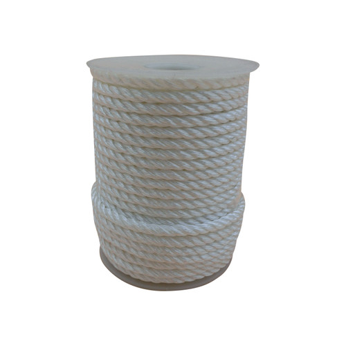 Sea-Dog 301110600WH Twisted Nylon Rope Spool - 3/8 x 600, White