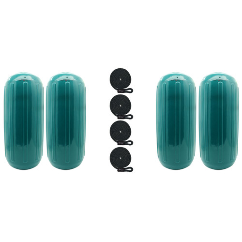 Extreme Max 3006.7712.4 BoatTector HTM Inflatable Fender Value 4-Pack - 6.5 x 15, Teal