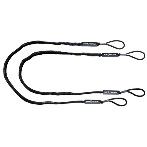Extreme Max 3006.3036 BoatTector Bungee Dock Line Value 2-Pack - 7, Black