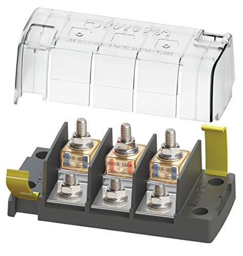 BLUE SEA SYSTEMS661-5194 FUSE BLOCK MRBF 3CIRC IND