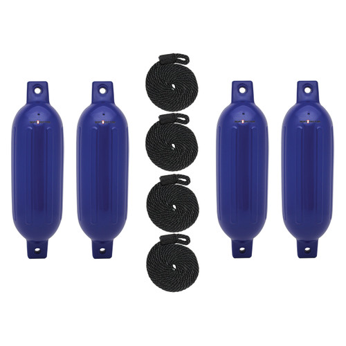 Extreme Max 3006.7533 BoatTector Inflatable Fender Value 4-Pack - 4.5 x 16, Cobalt Blue