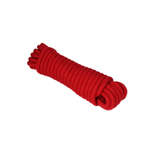 Extreme Max 3008.0343 16-Strand Diamond Braid Utility Rope - 1/4 x 100, Red
