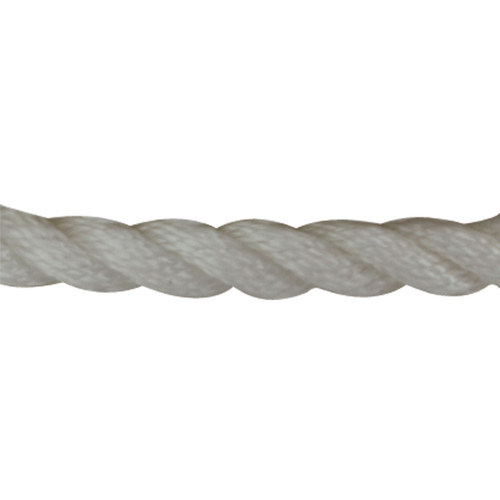 Sea-Dog 301110060WH-1 Twisted Nylon Anchor Line with Thimble - 3/8 x 60, White