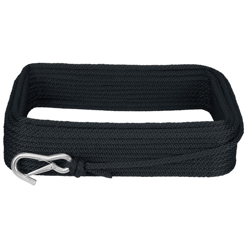 Extreme Max 3006.2036 BoatTector Solid Braid MFP Anchor Line with Snap Hook - 3/8 x 100, Black