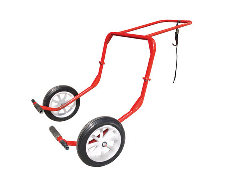 Extreme Max 5800.1049 Monster Snowmobile Dolly M2, Red - Extra Wide Snowmobile Lift with Adjustable Lift Bars, Heavy-Gauge Steel Construction