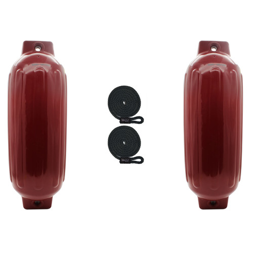 Extreme Max 3006.8564.2 BoatTector Inflatable Fender Value 2-Pack - 10 x 30, Cranberry