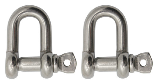 Extreme Max 3006.8285.2 BoatTector Stainless Steel Chain Shackle - 1, 2-Pack