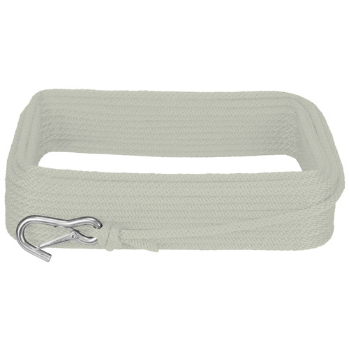 Extreme Max 3006.3432 BoatTector Solid Braid MFP Anchor Line with Snap Hook - 1/2 x 150, White