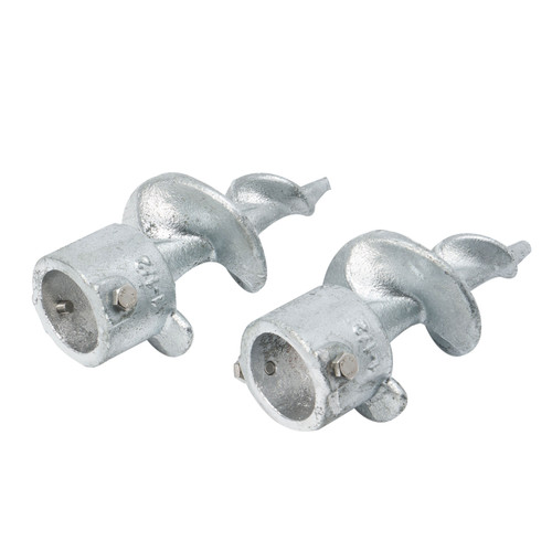 Extreme Max 3006.6835 Galvanized Auger Foot for Dock Post - 1-1/2, Set of 2