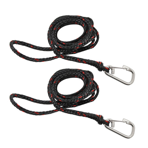 Extreme Max 3006.6779 PWC 7 Dock Line with Stainless Steel Snap Hook - Value 2-Pack