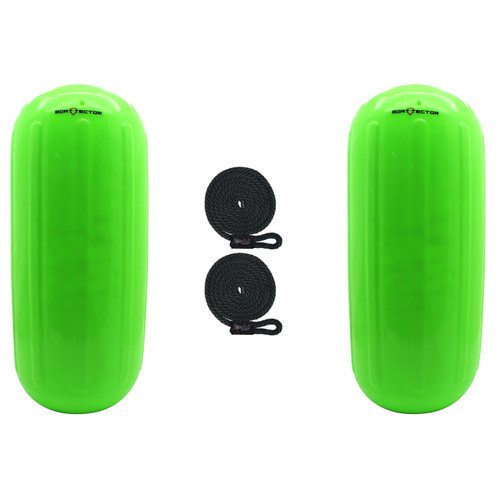 Extreme Max 3006.8524.2 BoatTector HTM Inflatable Fender Value 2-Pack - 10 x 27, Neon Green