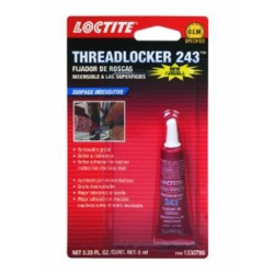 Loctite Coproration LCT1330799 Loctite -6PK Blue Oil Resistant Threadlocker 243 - 6 ml Tube, (Pack of 6)
