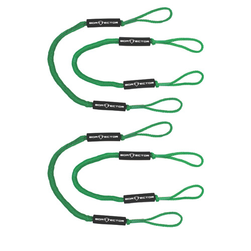 Extreme Max 3006.3246 BoatTector Bungee Dock Line Value 4-Pack - 4, Green
