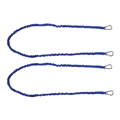 Extreme Max 3006.2918 BoatTector High-Strength Line Snubber & Storage Bungee, Value 2-Pack - 72 with Medium Hooks, Blue
