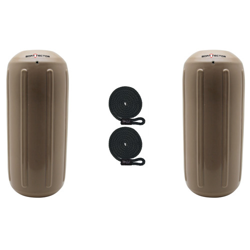 Extreme Max 3006.7465.2 BoatTector HTM Inflatable Fender Value 2-Pack - 6.5 x 15, Sand