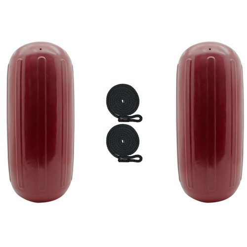 Extreme Max 3006.8527.2 BoatTector HTM Inflatable Fender Value 2-Pack - 10 x 27, Cranberry