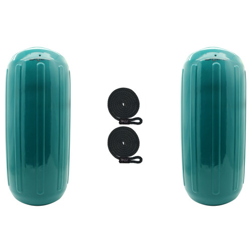 Extreme Max 3006.7727.2 BoatTector HTM Inflatable Fender Value 2-Pack - 8.5 x 20, Teal