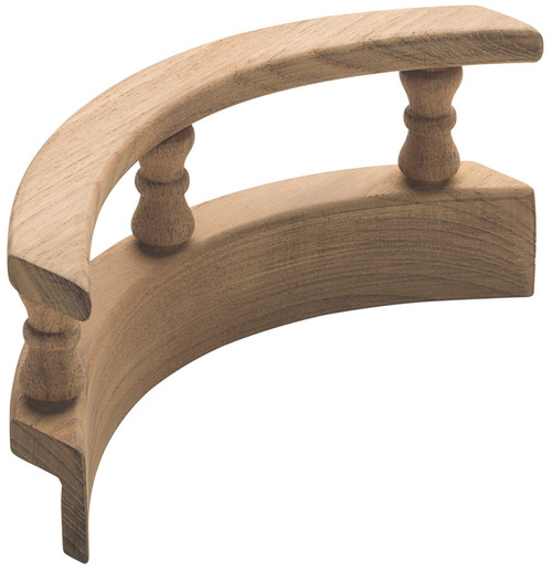 Whitecap 60802 Teak L-Type 90 Degree Pin Rail Corner (Inside)