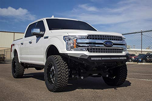 A.DESERT DES F181192860 Addictive Desert Designs 103 Stealth Fighter Front Bumper Hammer Black Panel Color Satin Black Universal Light Mnt. System For 40 in. Radius Bar/10 Cube Lights Stealth Fighter Front Bumper