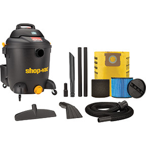 SHOP VAC USA SVU-9627106 Cord Length: 18 Feet   Hose Size: 1.5 Diameter   Warranty: 1 Year  Tank Drain Lock-On Hose
